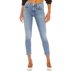 AGOLDE Toni Mid-Rise Straight Leg Jean Precipice Light Wash Stretch Women's 29